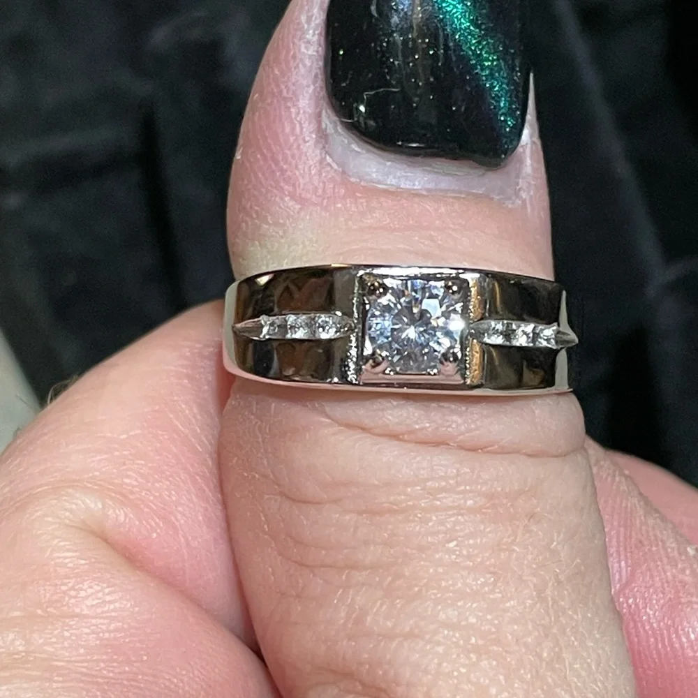 Men’s 1.6CTW Zirconia S925 Ring